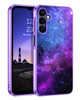 GUAGUA Compatible with Samsung Galaxy A16 5G Case Glow in The Dark Galaxy A16 Case with Noctilucent Luminous Space Nebul
