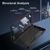PUROOM for Samsung Galaxy Z Fold 4 Case Hinge Coverage Protective Case with Builtin Kickstand PC Magnetic AllInclusive S