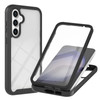 Eilkmcre for Samsung Galaxy S24 FE Case Samsung S24 FE 5G Phone Case with Builtin Screen Protector Clear Slim Back Cover