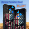 CAPAUNVDA for Samsung Galaxy A16 5G Case with Slide Camera Cover and Builtin KickstandMilitary Grade Shockproof Bumper P