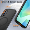 Mangix for Samsung Galaxy A16 5G Phone Case with 2Pack Tempered Glass Screen Protector and Camera Lens Protector Translu