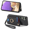for Samsung Galaxy S24 FE Case with Card Holder for Woman ManPU Leather Flip Folio Wallet CaseRFID Blocking Ring Holder