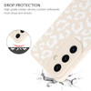 ZIYE Galaxy S24 FE Case White Leopard Pattern Phone Case with Camera ProtectionSoft TPU Silicone Rubber Protective Cover
