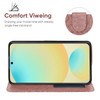 Gufuwo Case for Galaxy S24 FE Case Samsung S24 FE SMS721U Wallet Case with Tempered Glass Screen Protector Flower PU Lea