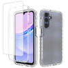 Tothedu Phone Case for Galaxy A16 5G Case Samsung A16 SMA166B with TemperedGlass Screen Protector Clear Full Body Protec