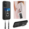 LEMAXELERS Crossbody Wallet Case for Galaxy A16 5G with Card Holder and Ring Stand Kickstand Wrist Strap Lanyard Handbag