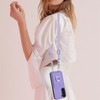 LEMAXELERS Case for Samsung Galaxy S24 FE with Card Holder and Ring Stand for Women with Crossbody Lanyard Removable Sho