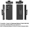 Ailiber for Samsung Galaxy Z Fold 6 Case with Belt Clip Fold6 Holster Case with Screen Protector Swivel Kickstand Holder