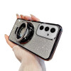 COTDINFOR Phone Case for Samsung Galaxy S24 FE Case Glitter Bling Cute Sparkly with Ring Holder Kickstand Soft TPU Slim