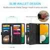 UEEBAI Wallet Case for Samsung Galaxy S24 FE 5G 9 Card Holder Slots Zipper Pocket Handbag Case Magnetic Closure Kickstan