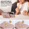 QLTYPRI Crossbody Wallet Case for Samsung Galaxy S24 FE PU Leather Phone Case with RFID Blocking Card Slots Holder Ring