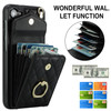 QLTYPRI Crossbody Wallet Case for Samsung Galaxy S24 FE PU Leather Phone Case with RFID Blocking Card Slots Holder Ring