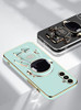 Hlgcokro for Samsung Galaxy S24 FE Case with Cute Astronaut Hidden Stand Compatible with SamsungS24 FE Phone Case for Wo
