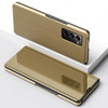 COTDINFOR Compatible with Samsung Galaxy Z Fold 2 Case Mirror View Clear Glitter Leather Flip Case with Kickstand Luxury