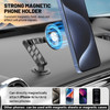 Mutigy Magnetic Phone Holder for Car Fits for Magsafe Car Mount 1080 Rotation and Foldable Strong Magnets Car Phone Hold