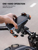 Lamicall Motorcycle Phone Mount Bike Phone Holder Upgrade Quick Install Handlebar Clip for Bicycle Scooter Cell Phone Cl