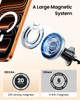 REEVAA for iPhone 17 MagSafe Car Mount Strongest Magnet Power Magnetic Phone Holder for Car Vent Magnetic Car Mount Acce