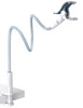 Lamicall Gooseneck Phone Holder Bed Nylon Braided Flexible Arm Overall Length 38inch 360 Adjustable Clamp Clip Overhead