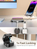 TOPGO Acrylic Cell Phone Stand Clear phone Holder for Office Desk Vanity Kitchen Counter Bedside Table Compatible with i