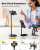 DIMONCOAT Phone Stand for Desk Angle Height Adjustable Phone Holder for Desk Aluminum Alloy Universal iPhone Holder Retr