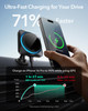 ESR for 15W MagSafe Car Mount Charger with CryoBoost Phone Cooling MagSafe Car Charger Air VentDashboard Wireless Chargi