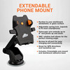 Armor All Phone Mount for Cars Suction Dashboard Windshield Phone Holder 6 Inch Extendable Arm 360 Rotation Fits iPhone