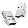 Basesailor USB to USB C Adapter 2 PackType C Female A Male Charger Converter for Apple Watch Ultra iWatch 8 7 SEiPhone 1