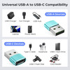 Basesailor USB to USB C Adapter 2 PackType C Female to USB A Male Charger Cable Converter for Apple Watch Ultra iWatch S