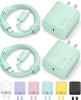 iPhone 17 16 15 Charger Fast Charging Type C Chargers USB C Charger Block iPhone Air Chargers with 2 Pack 6FT Cable for