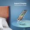 CreaDream Acrylic Cell Phone Stand 5mm Thicker Clear Cell Phone Holder Transparent Phone Stand for Desk Desktop Desk Acc