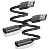 Basesailor USB 30 to USB C Adapter 075FT 2PackUSBC Female to A Male Cable5Gbps 31 Type C Charger Connector for Apple iPh
