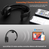 LEVN Bluetooth Headset with Microphone Trucker Bluetooth Headset with AI Noise Cancelling Mute Button Wireless OnEar Hea