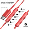 APETOO USB C Headphones for iPad Pro iPhone 17air16e1516 Pro Max Plus HiFi Stereo USBC Wired Earbuds with Microphone Vol