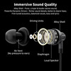 USB C Headphones for Samsung Galaxy S24S25S23 UltraS22S21 FES20Note 20 10 Wired Earbuds with Microphone Noise Canceling
