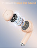 Wireless Earbuds 53 Bluetooth Headphone Small Ear Bud for Women Girls All Day Ready Workout Sports Gym Earphones for App