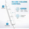 USB C Headphones for iPhone 17 Air 16 15 Pro Max PlusiPad Type C Earphones Noise Isolating with Mic Stereo Volume Contro