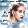 USB C Headphones with Microphone for iPhone 17 Pro Max 16e 16 15 Plus Type C Headphone Wired Earbuds HiFi Magnetic Sport