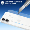Beeyoka Back Screen Protector for iPhone 16 2Pack16 Back Glass Protector AntiFingerprintScratch Ultra Thin 16 Back Scree