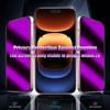 Slanku 2 Pack Privacy Screen Protector for iPhone 16 AntiBlue Light Temered Glass Eye Protection AntiSpy Colorful Gradie