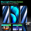 KAREEN 2 Pack for iPhone 16 Pro Max Privacy Screen Protector 9H Tempered Glass Gradient Anti Spy Anti Blue Light Full Co