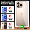 Siminsy 2 Pack Back Screen Protector for iPhone 16 Pro Back Tempered Glass Protector AntiScratch BarePhone Touch Feeling