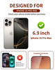 2 Pack for iPhone 16 Pro Max Privacy Screen Protector Tempered Glass for iPhone16ProMax 69inch AntiSpy Private Glass Fil