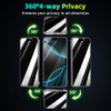 Pokolan 2 Pack 360 Degree Privacy Tempered Glass for iPhone 16 Pro Max AntiSpy 4 Directions Screen Protector Film 4 Side