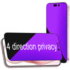 BWEDXEZ 2 Pack 360 Degree Antiblue Privacy Tempered Glass for iPhone 15 iPhone 16 AntiSpy 4 Directions Screen Protector