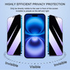 SOOPUR 2 Pack Compatible with iPhone 16 Plus Privacy Screen Protector AntiSpy AntiBlue Light Eye Protection Tempered Gla