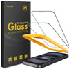 Lamicall Screen Protector for iPhone 16 Plus 15 Plus 67 Top 9H Tempered Glass Film Easy Alignment Frame Fingerprint Resi