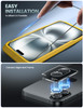 Lamicall 22 for iPhone 16 Screen Protector 61 with Camera Lens Protector Top 9H Tempered Glass Film Easy Alignment Tool