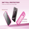 TIESZEN for iPhone 15 Pro Max Case Compatible with MagSafe Builtin Privacy Screen Protector and Camera Protection Anti S