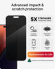 ZAGG Glass Elite Privacy 360 Screen Protector for iPhone 16 Pro Max 4Way Privacy UltraStrong Tempered Glass 5X Stronger