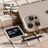 Misea Compatible for iPhone 16 ProiPhone 16 Pro Max Camera Lens Protector UltraHD Tempered Glass Camera Cover Screen Pro